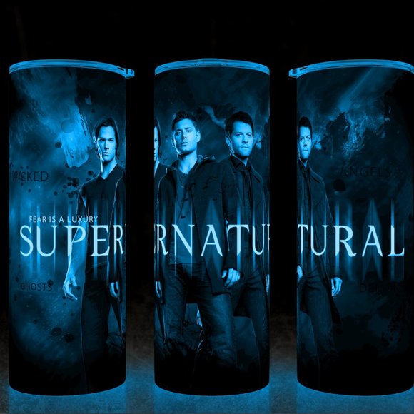 Glow in the Dark Supernatural TV Show Coffee Cup Mug Tumbler 20oz - Picture 1 of 4
